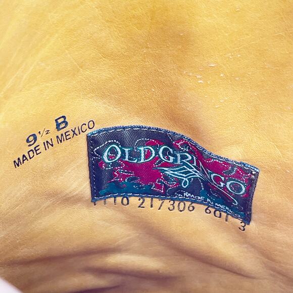 Old Gringo Women’s 9.5 Mayra Brass Brown Knee High Tall Western Cowgirl Boots - Picture 11 of 11